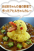 おばあちゃんの畑の野菜で作ったアヒルちゃんカレー