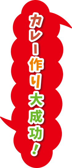 カレー作り大成功！